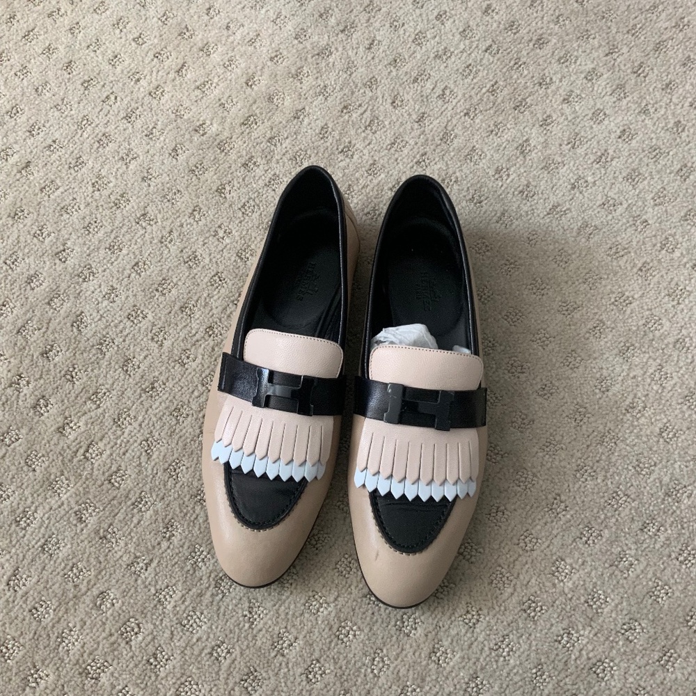 Hermes Mocassin Loafer Size 39